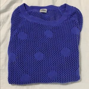 Madewell Wallace Sweater Medium Blue